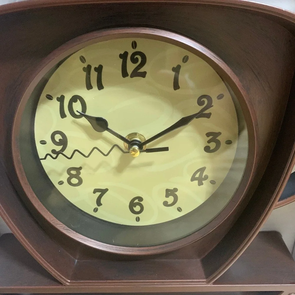 NEW Coffee Cappuccino Wall Clock - Battery Operated;